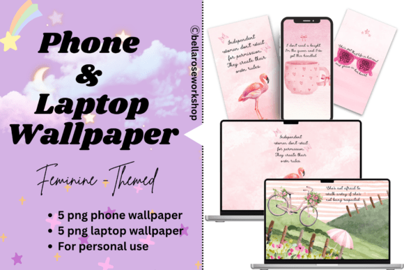 Download Feminine Phone &amp; Laptop Wallpapers - Premium Resources
